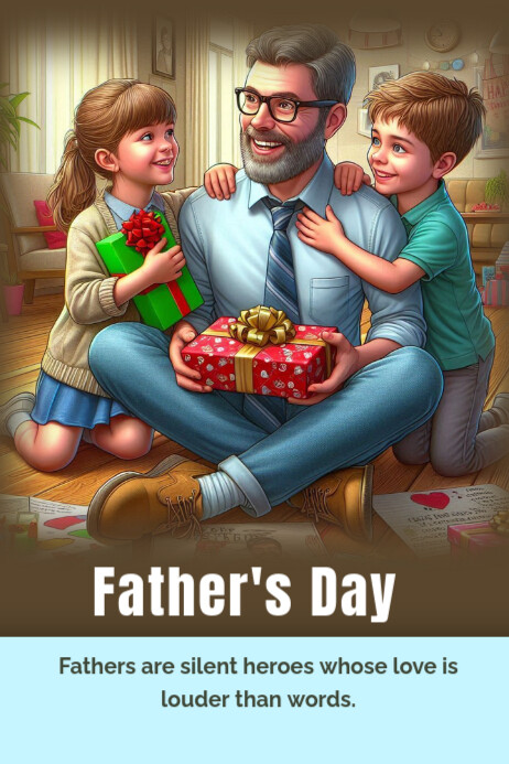 Father's day Plakat template