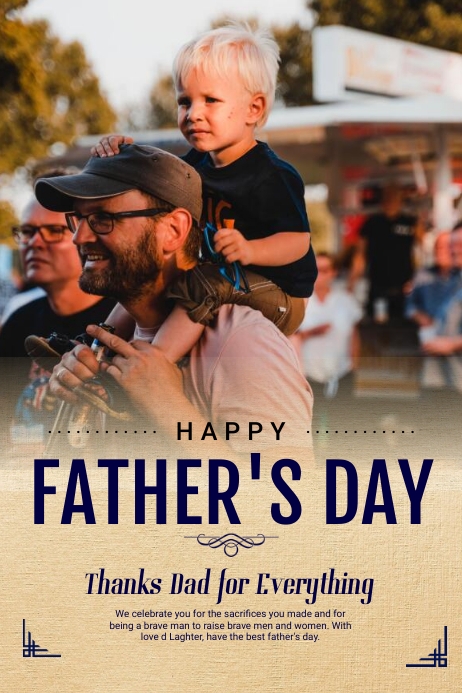 Father's Day Poster template