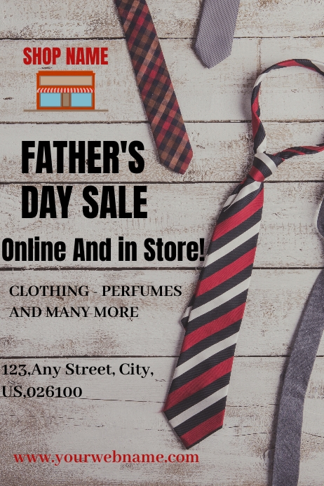 Father's day Poster template