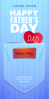 Father's Day Event Banner Ads 易拉宝 3' × 6' template