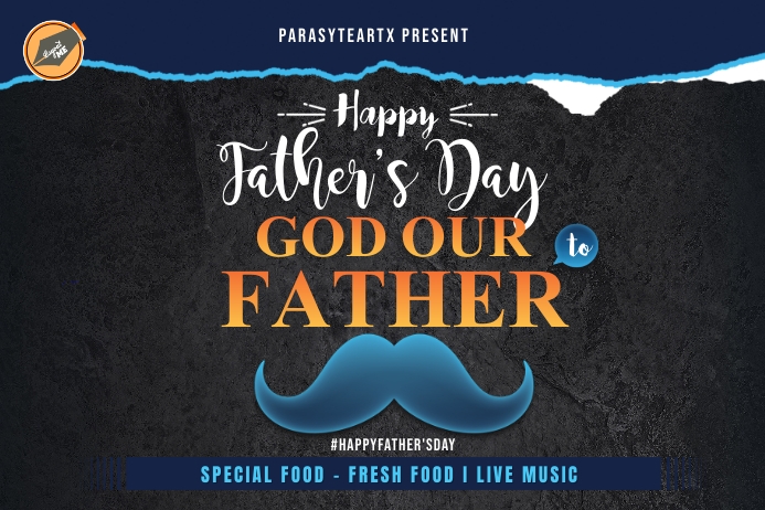 Father's Day Event Poster template