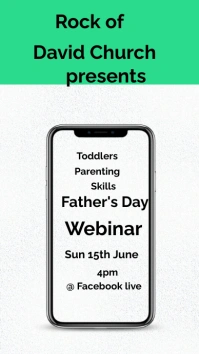 Father's day event Digital Display (9:16) template