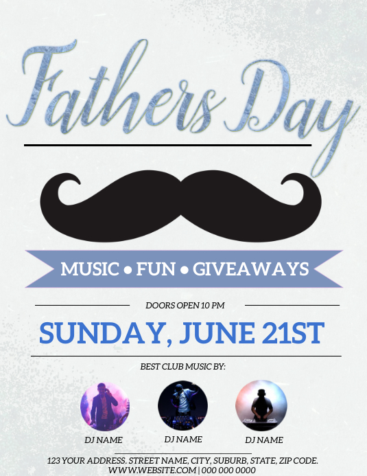 Father's Day Event Flyer Template