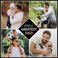 Father's Day Flyer, Happy Father's Day Instagram Post template