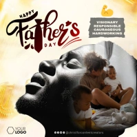 Father's day flyer Pos Instagram template