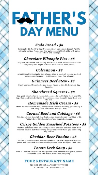 Father's Day Menu Umbukiso Wedijithali (9:16) template