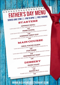 5 740 Father S Day Menu Customizable Design Templates Postermywall Fathers Day Menu 2022