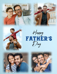 Father's Day moments collage ใบปลิว (US Letter) template