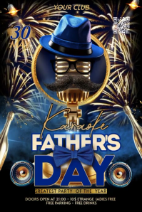 Father's Day Party Banner 4' × 6' Video template
