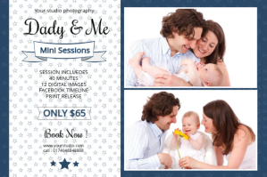 Father's Day Photography Mini Session Этикетка template