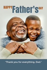 Father's Day Poster template