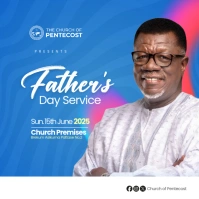 Father's day Poster Design Template Quadrato (1:1)