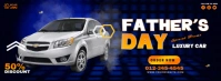 Father's Day Promo Luxury Car Fotografia de capa do Facebook template