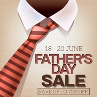 FATHER'S DAY RETAIL SALE EVENT TEMPLATE Квадрат (1 : 1)