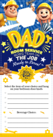 Father's Day Room Service Door Hanger Template