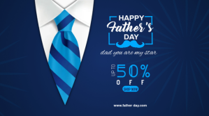 Purple Father's Day Sale Twitter Post Template