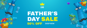 Father's Day sale banner Header Email template