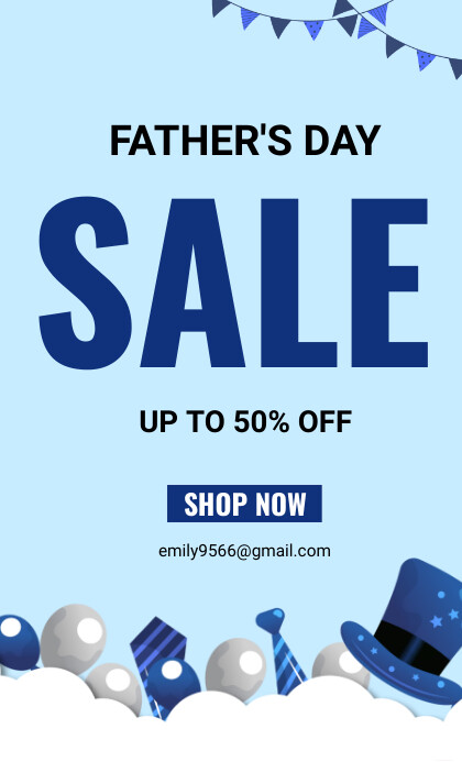 Father's Day sale US Legal template