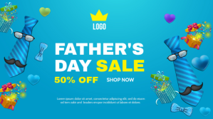 Father's Day sale Twitter-opslag template