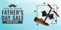 Blue Father's Day Sale Eventbrite-banner Template