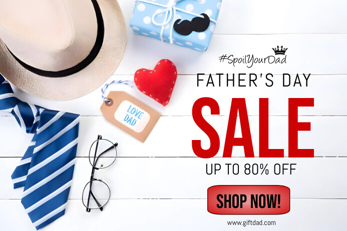 Father's Day Sales Offer Template เทมเพลต | PosterMyWall