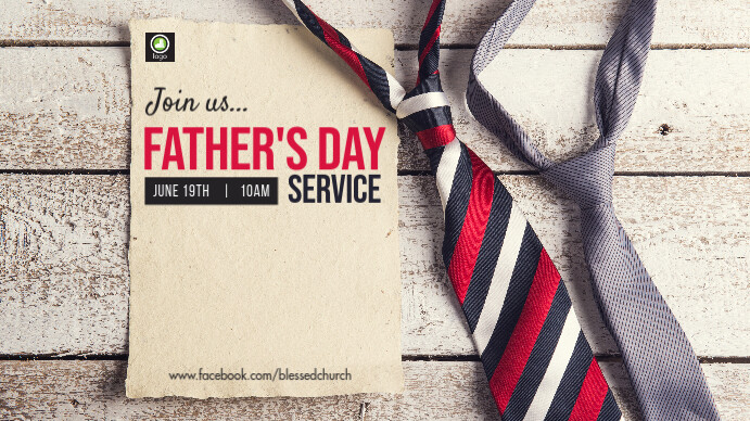 Father's Day Service 演示(16:9) template