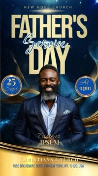 Father's Day Service Affichage numérique (9:16) template