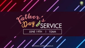 FATHER'S DAY SERVICE Display digitale (16:9) template