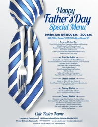 Father's Day Special Menu Template Pamflet (VSA Brief)