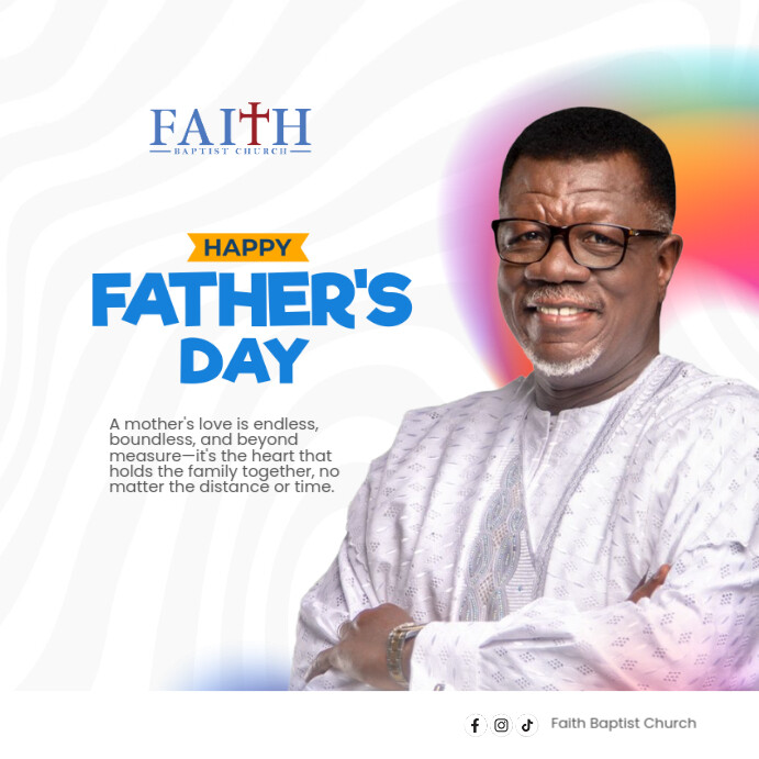 Father's Day Template Publicação no Instagram