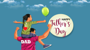 Blau Father's Day Celebration Twitter Post Template