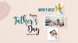 Blanco Father's Day Celebration Twitter Post Template