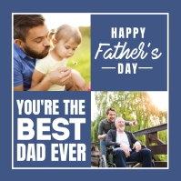 Father's day template Vierkant (1:1)