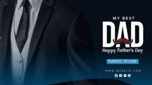 Father's Day Twitter Post Design Wpis na Twittera template