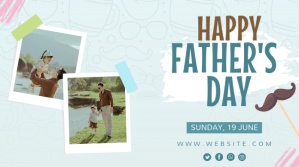 Father's Day Twitter Post Design template