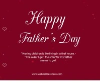 Father's day video template Mellemstort rektangel
