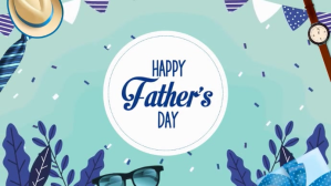 Father's Day Wish, digital display template