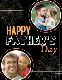 Father's day wish post Flyer (US Letter) template