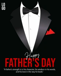 Father's  day wishes Instagram Portrait template