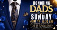 Purple Father's Day Celebration Imagen Compartida en Facebook Template