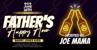 Father's Happy Hour Banner Invitation Facebook Shared Image template
