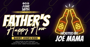 Father's Happy Hour Banner Invitation Facebook 共享图片 template