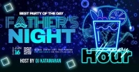 Father's Night Banner Party Invitation Obraz udostępniany na Facebooku template