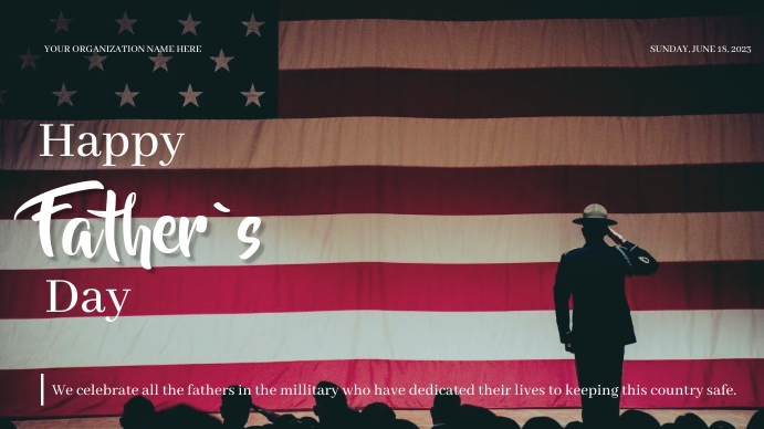 FATHER`S DAY POSTER Digital Display (16:9) template