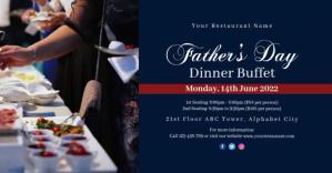 Father’s Day Buffet Template Facebook Gedeelde Prent