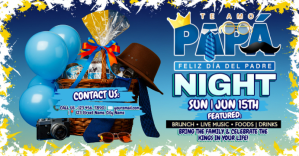 Blau Father's Day Celebration Facebook begivenhed cover Template