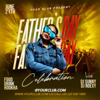 Father’s day flyer Сообщение Instagram template