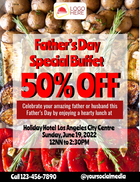 Father’s Day Special Buffet Flyer Template | PosterMyWall