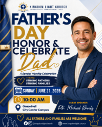 Father’s Day Worship Celebration Service Instagram Portrait template