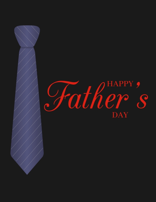Father'd Day Template 传单(美国信函)